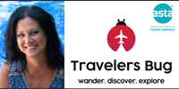Ann Spadacenta owner of Travelers Bug LLC an the logo