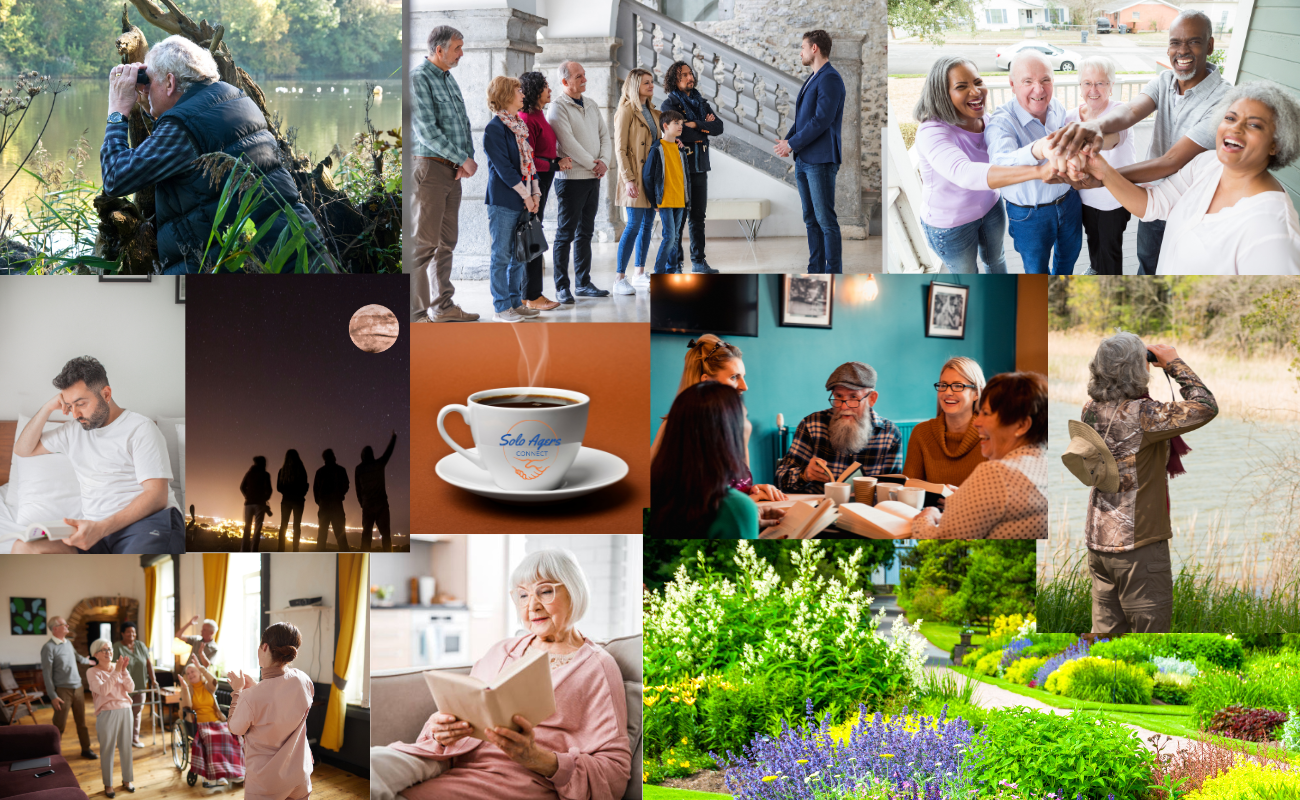 Collage of many images of people enjoying various activities
