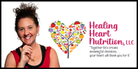 Sheryl Maggipinto and her logo for Healing Heart Nutrition, LLC