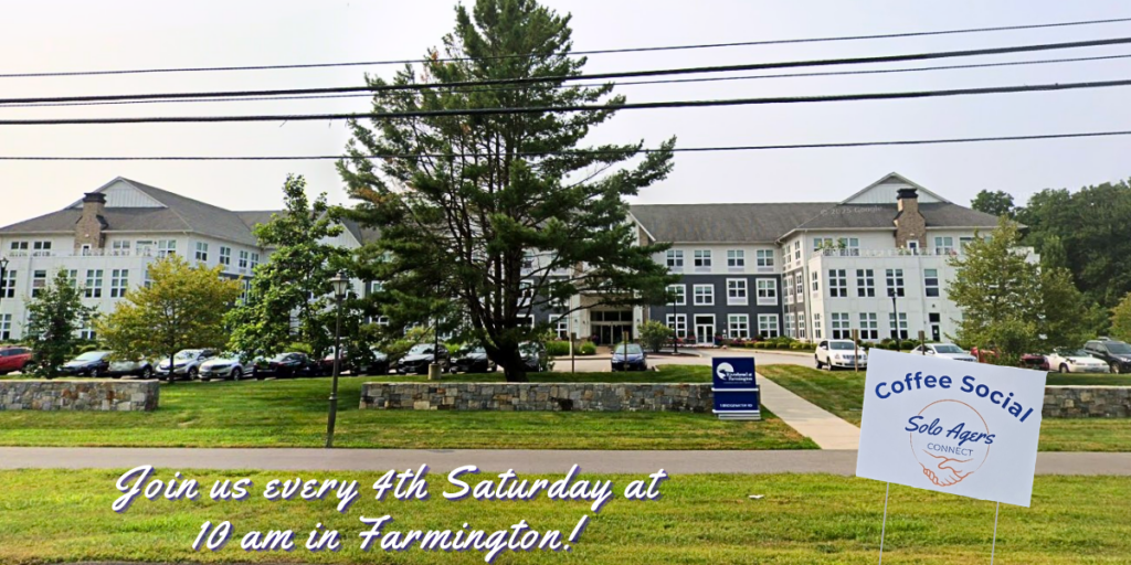 Photo of the building Riverbend at Farmington with the caption "Join us every fourthe Saturday at 10 am in Farmington!"